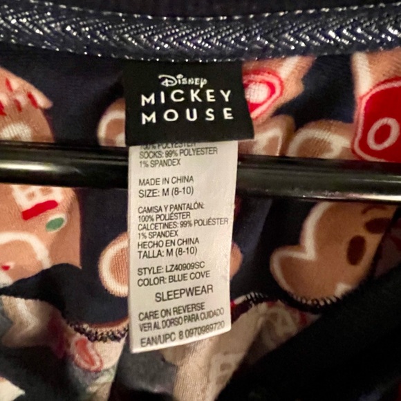 Disney Gingerbread and Candy Kids Pajama Set - Navy and Brown - Picture 2 of 9